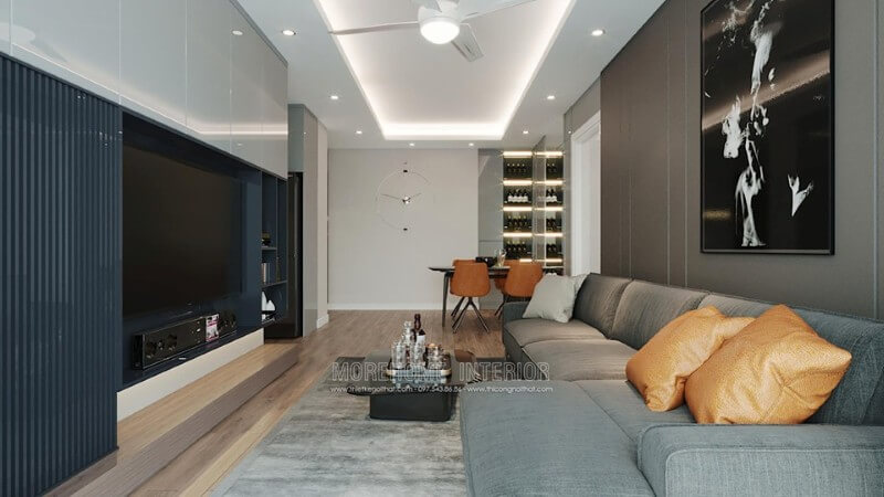 Mẫu sofa phòng khách chung cư đẹp được khách hàng yêu thích và lựa chọn nhiều trong thời gian gần đây Mẫu thiết kế nội thất chung cư đẹp