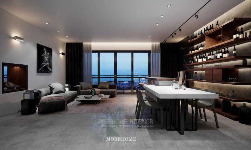 Thiết kế nội thất chung cư Vinhomes Sky Lake sang trọng Mẫu thiết kế nội thất chung cư đẹp