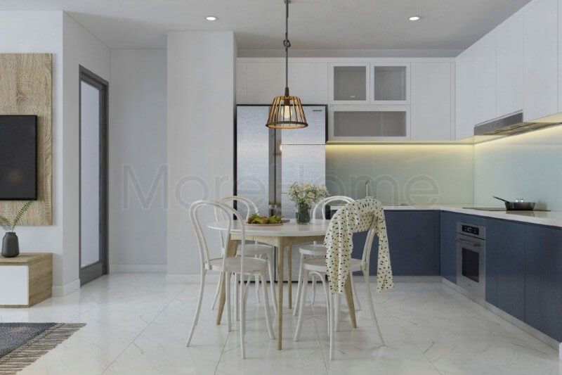 Nội thất phòng ăn gọn gàng, gần kề với khu vực nấu ăn sẽ cung cấp sự tiện lợi hơn.