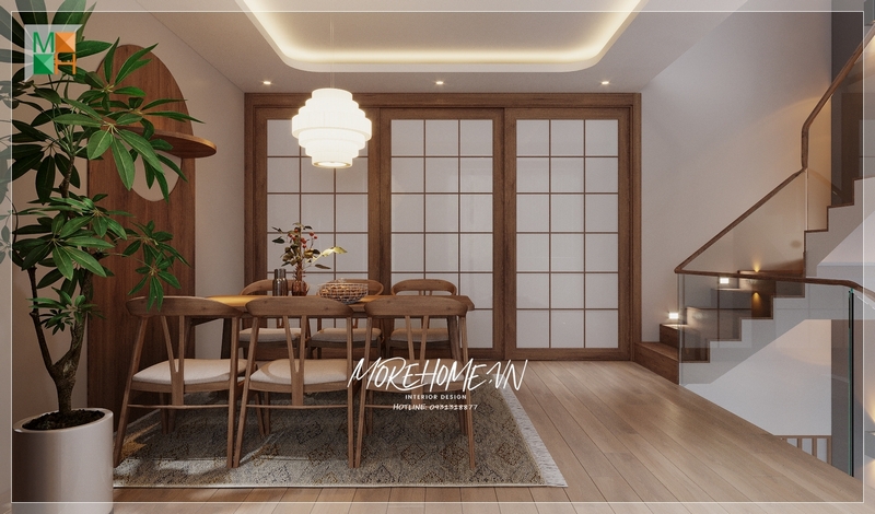 Bộ bàn ăn 6 ghế gỗ được trang bị đệm da hiện đại, tựa lưng thoải mái, cung cấp sự tiện nghi và thích hợp cho mọi độ tuổi.